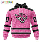 NFL Jacksonville Jaguars Hoodie Special Pink Hoodie Design Fight Breast Cancer