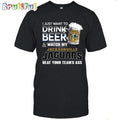 NFL Jacksonville Jaguars I Just Want To Drink Beer And Watch My Jacksonville Jaguars T Shirt