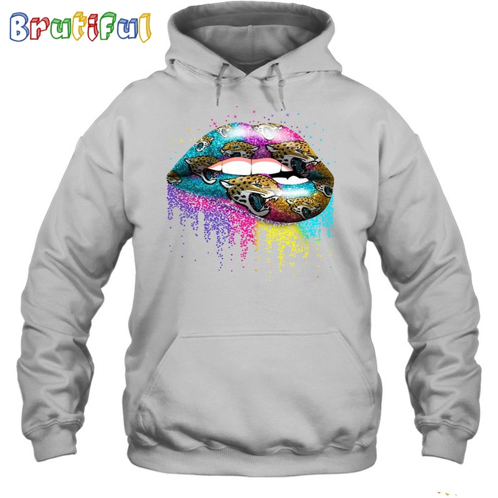 NFL Jacksonville Jaguars Lips Hoodie Unisex Football T-Shirt Hoodie