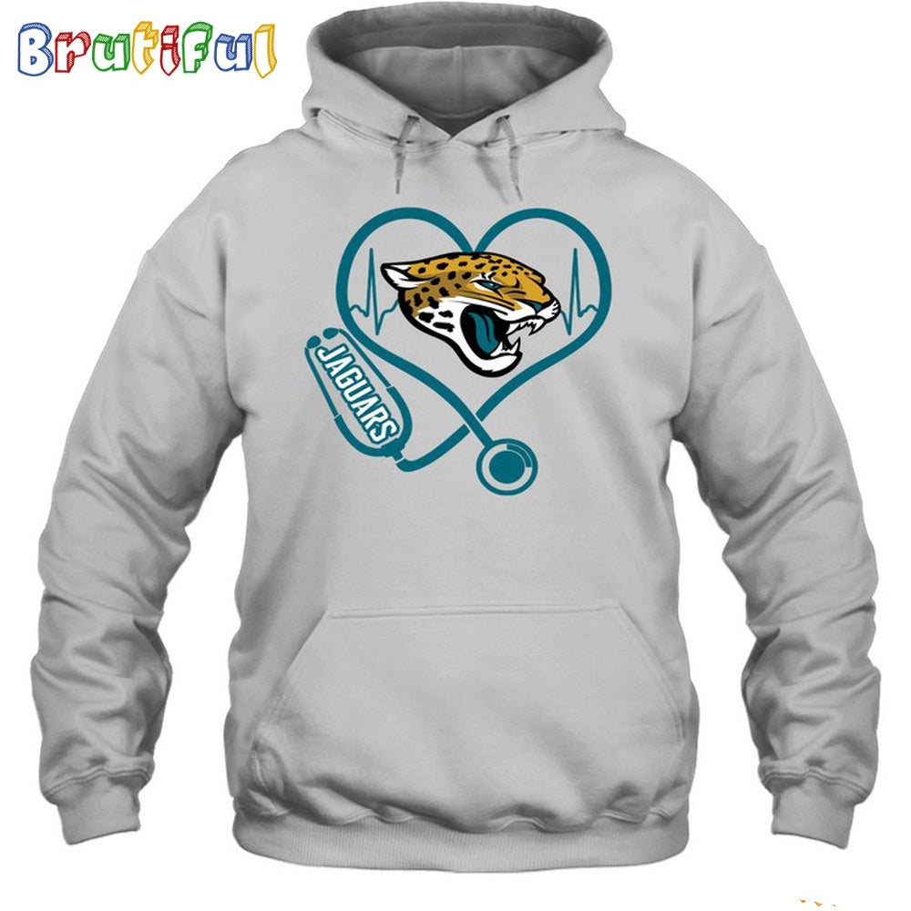 NFL Jacksonville Jaguars Nurse Love Hoodie Unisex Football T-Shirt Hoodie