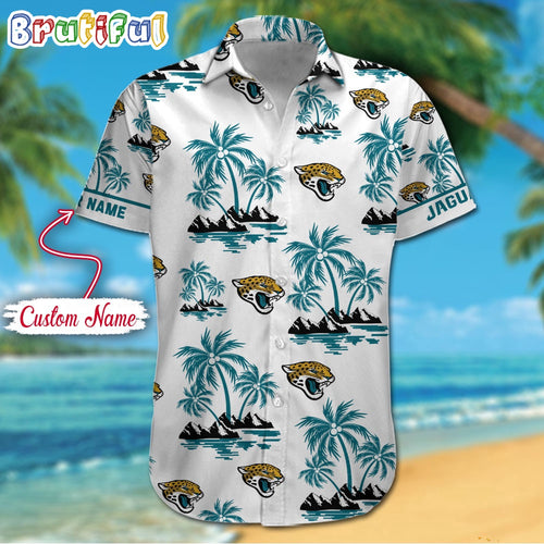 NFL Jacksonville Jaguars Palm Tree Tropical Summer Hawaiian Shirt
