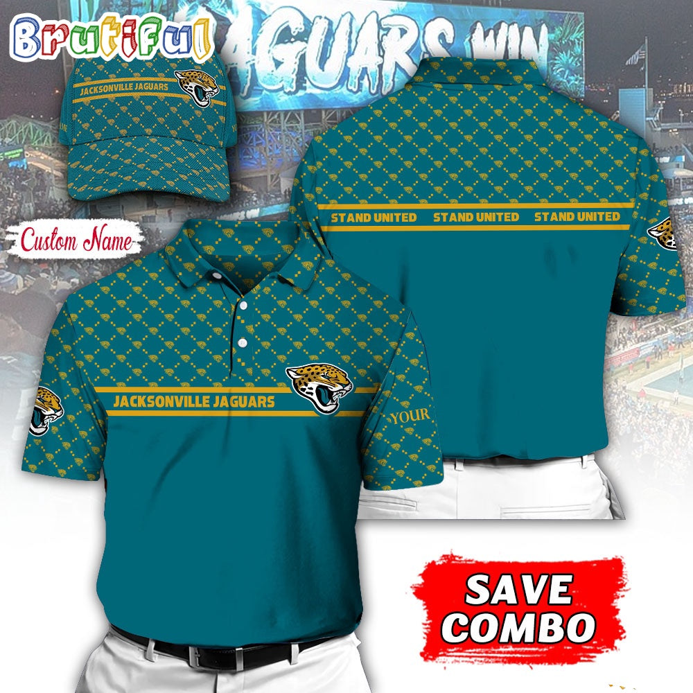 NFL Jacksonville Jaguars Polo Shirt, Custom Football Polo Shirt And Cap