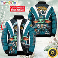 NFL Jacksonville Jaguars Puffer Jacket Baby Yoda Custom Jacket