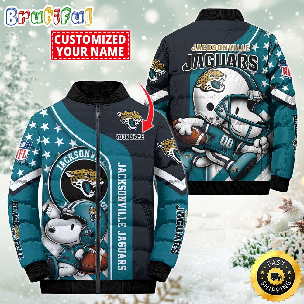 NFL Jacksonville Jaguars Puffer Jacket Snooby Customized Jacket