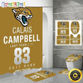 NFL Jacksonville Jaguars Shower Curtain Chic Shower Drapes