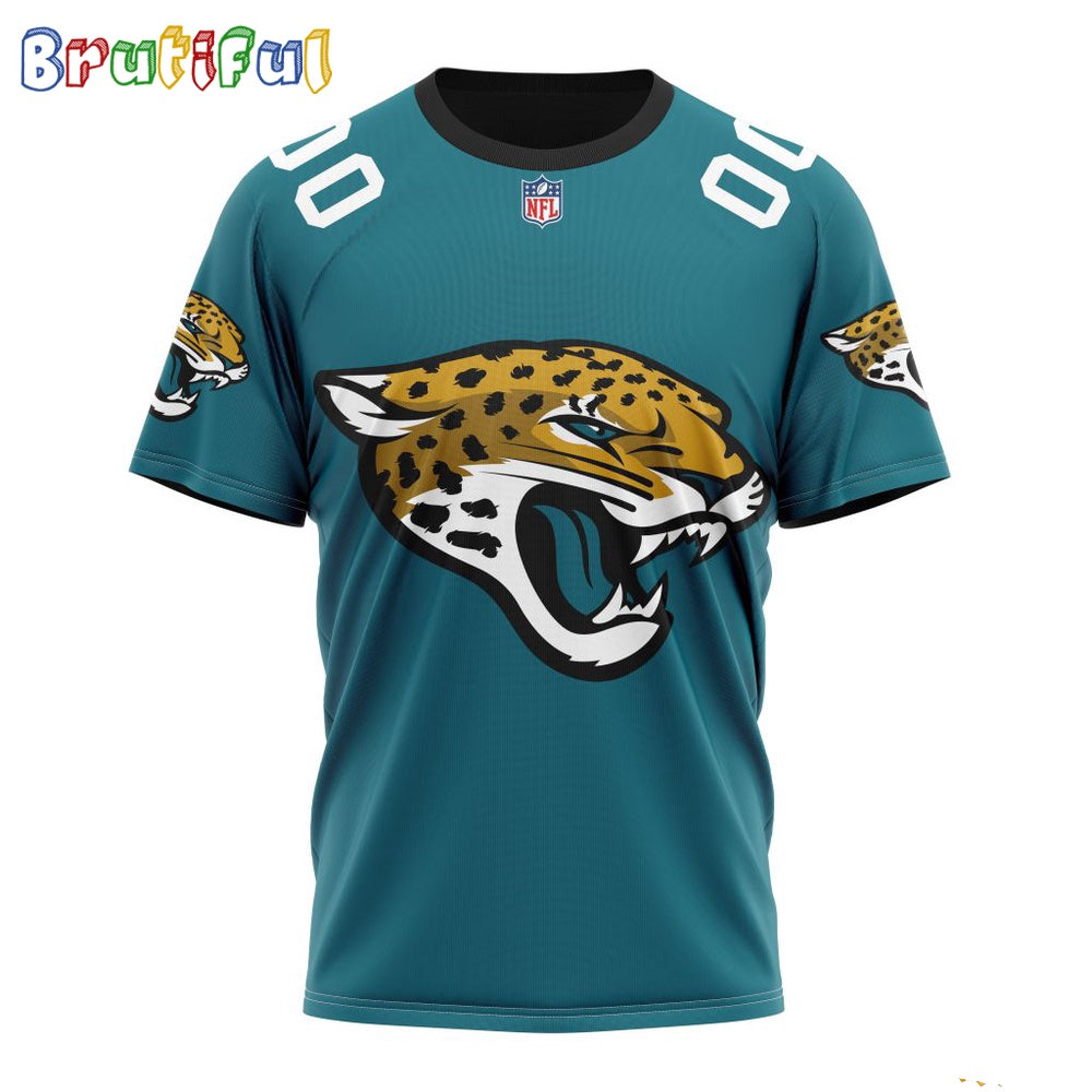 NFL Jacksonville Jaguars T-Shirt 2024 Personalized Name And Number Unisex T-Shirt