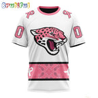 NFL Jacksonville Jaguars T-Shirt Special Pink Design Fight Breast Cancer
