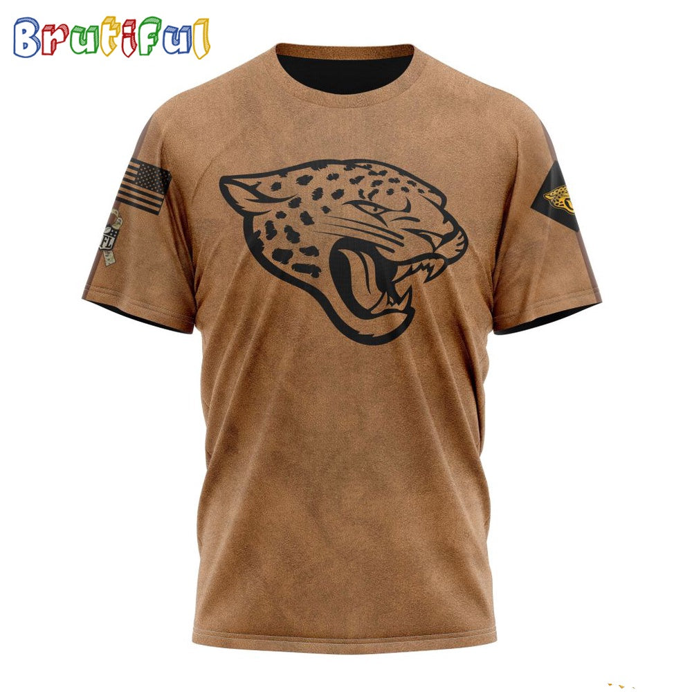 NFL Jacksonville Jaguars T-Shirt Special Salute To Service For Veterans Day Full Printed T-Shirt