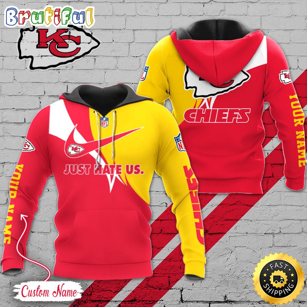 NFL Kansas City Chiefs Hoodie Just Hate US Sport Hoodie