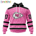 NFL Kansas City Chiefs Hoodie Special Pink Hoodie Design Fight Breast Cancer