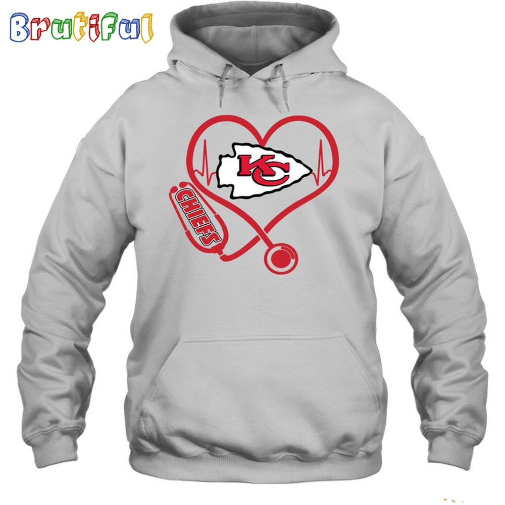 NFL Kansas City Chiefs Nurse Love Hoodie Unisex Football T-Shirt Hoodie