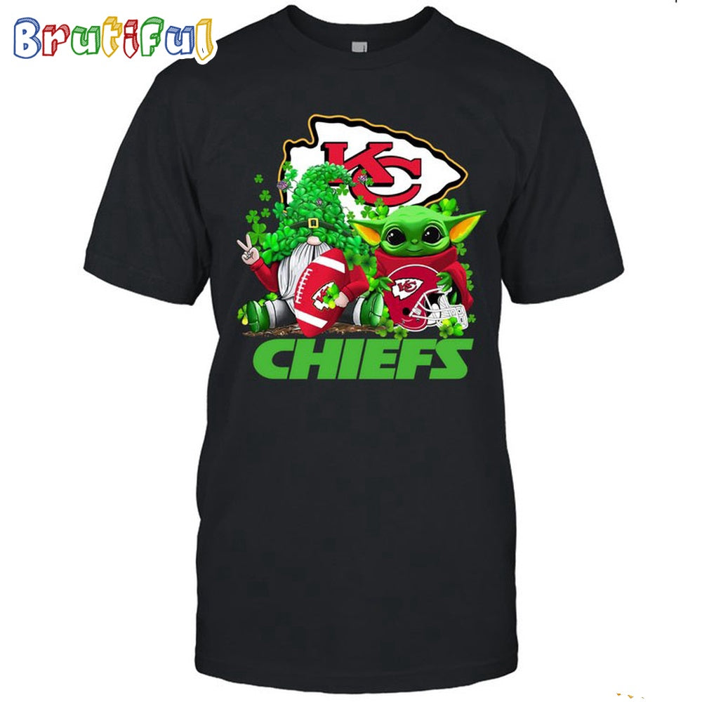 NFL Kansas City Chiefs St Patrick’s Day T-Shirt Special Gomes Baby Yoda St Patricks Day Shirt