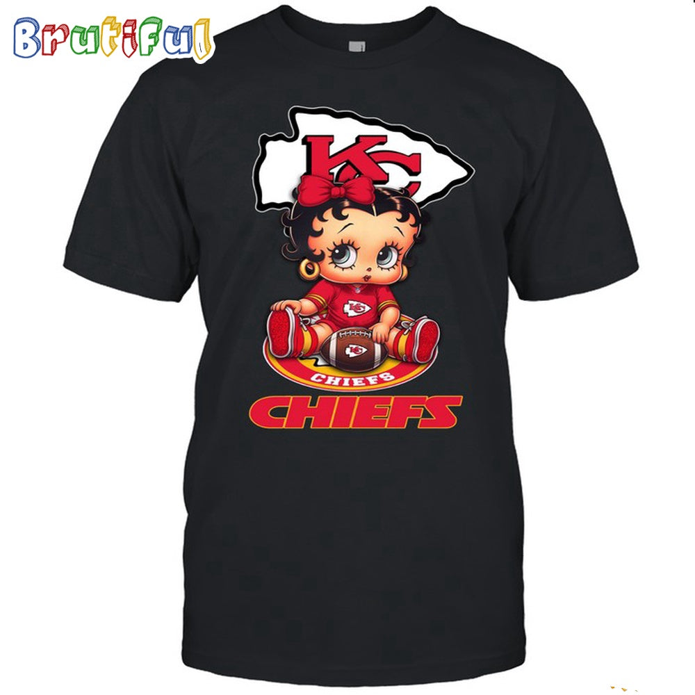 NFL Kansas City Chiefs T-Shirt Betty Boop Football Tshirt