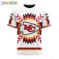 NFL Kansas City Chiefs T-Shirt Special Design With Native Pattern