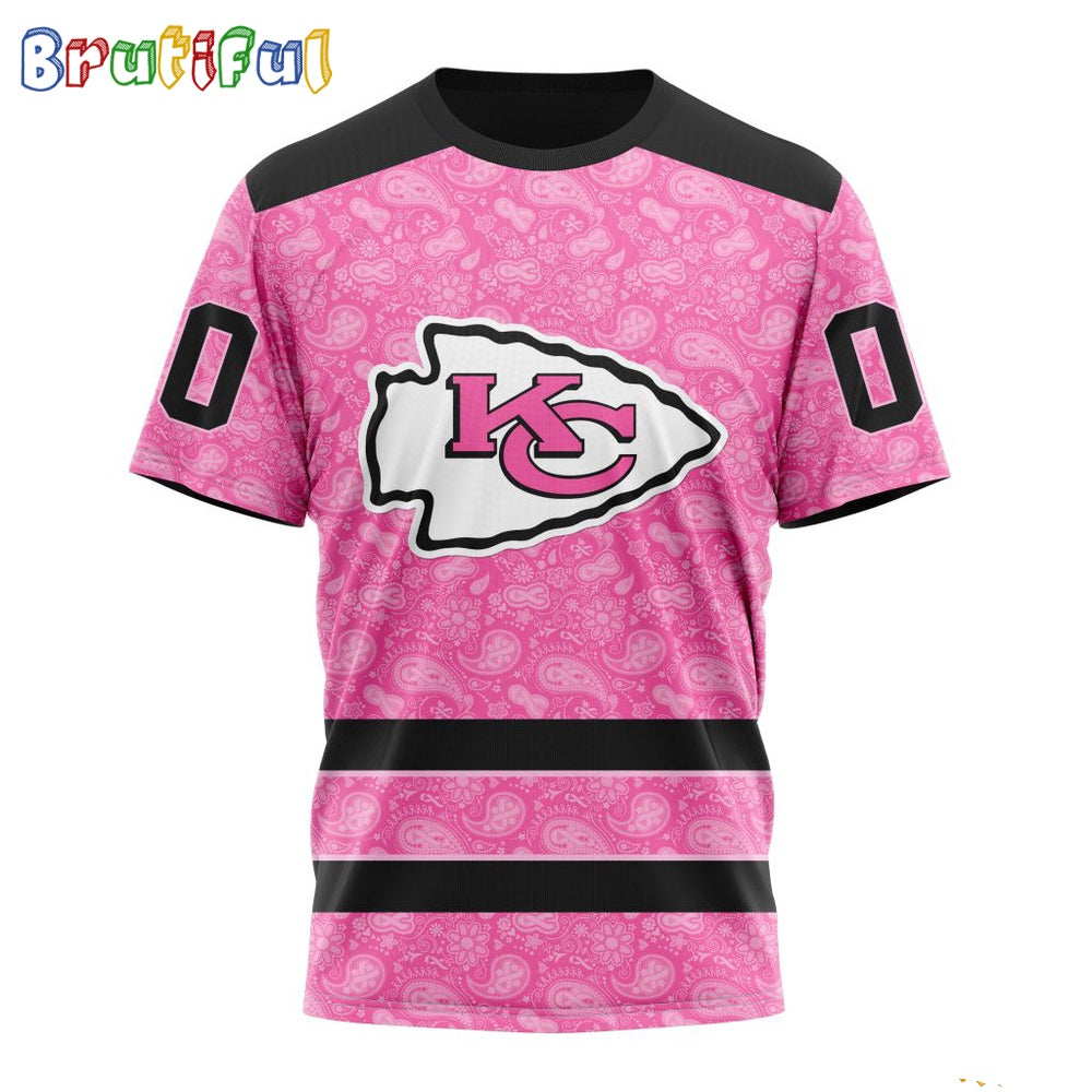 NFL Kansas City Chiefs T-Shirt Special Pink T-Shirt Design Fight Breast Cancer