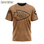 NFL Kansas City Chiefs T-Shirt Special Salute To Service For Veterans Day Full Printed T-Shirt
