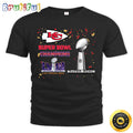 NFL Kansas City Chiefs T Shirt Super Bowl LVIII 2024 Las Vegas Champions Unisex Tshirt