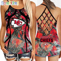 NFL Kansas City Chiefs Women’s Tank Top, Football Team Logo Criss Cross Tank Top