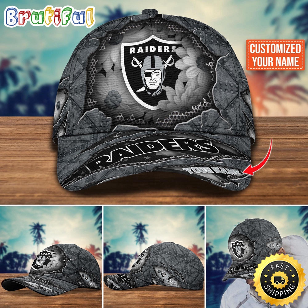 NFL Las Vegas Raiders Baseball Cap Custom Cap Trending For Fans