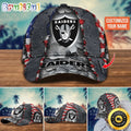 NFL Las Vegas Raiders Baseball Cap Custom Name Football Cap For Fans