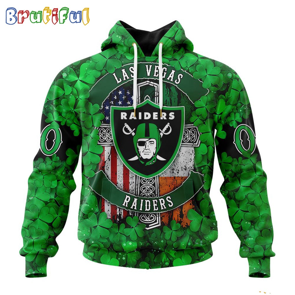 NFL Las Vegas Raiders Hoodie Special Design Hoodie St Patrick Day