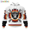 NFL Las Vegas Raiders Hoodie Special Design With Native Pattern