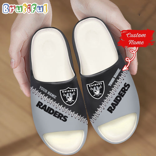 NFL Las Vegas Raiders Slippers Football Comfortable Slippers