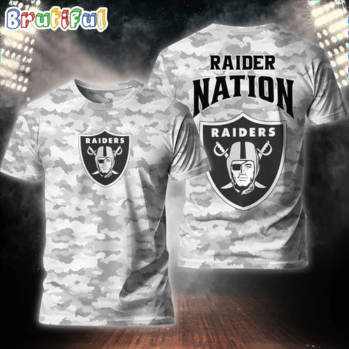 NFL Las Vegas Raiders Special Camo 3D Shirt