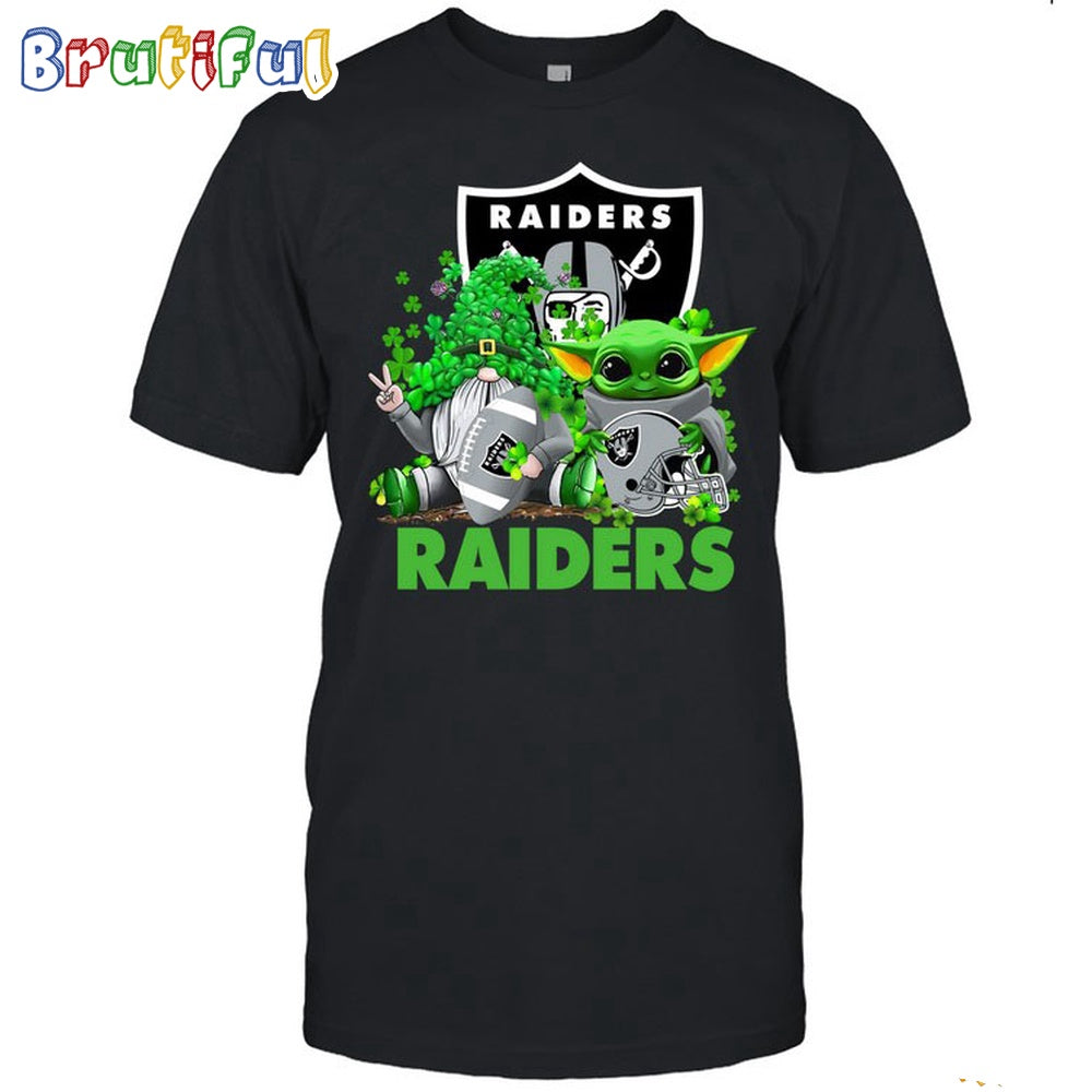 NFL Las Vegas Raiders St Patrick’s Day T-Shirt Special Gomes Baby Yoda St Patricks Day Shirt