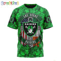 NFL Las Vegas Raiders T-Shirt Special Design 3D T-Shirt St Patrick Day