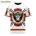 NFL Las Vegas Raiders T-Shirt Special Design With Native Pattern