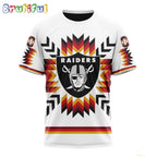 NFL Las Vegas Raiders T-Shirt Special Design With Native Pattern