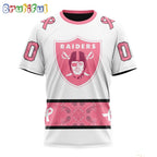 NFL Las Vegas Raiders T-Shirt Special Pink Design Fight Breast Cancer