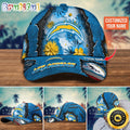 NFL Los Angeles Chargers Baseball Cap Flag Flower Trending Custom Cap