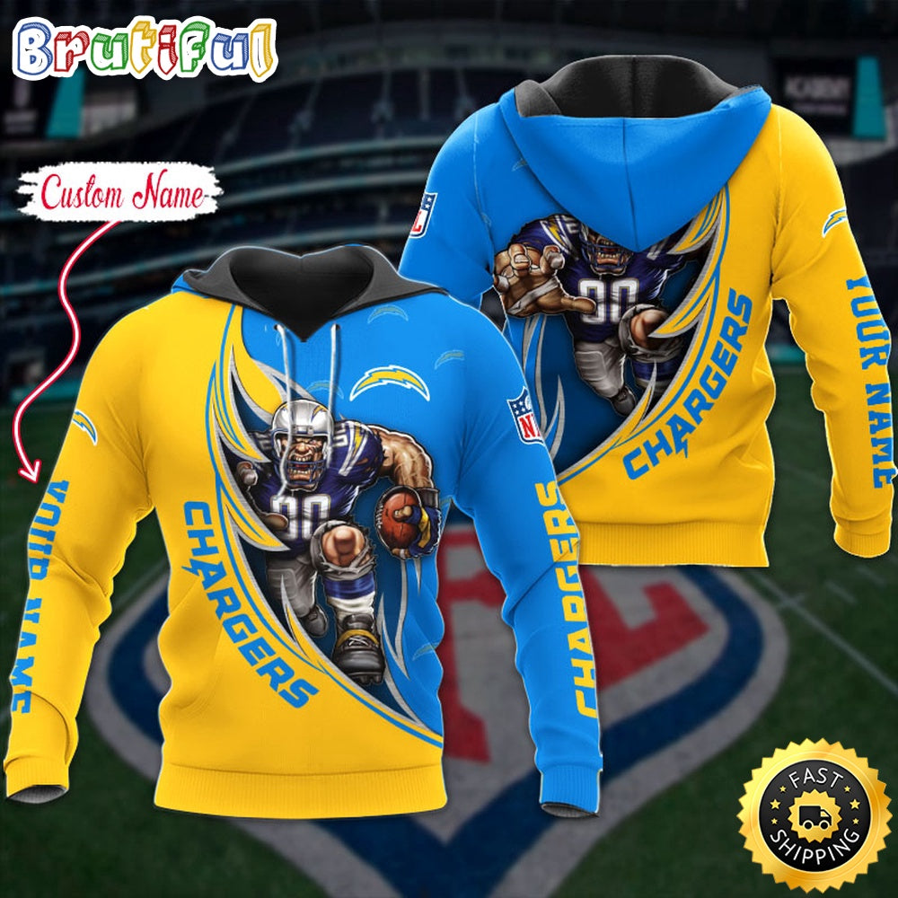 NFL Los Angeles Chargers Hoodie Damn Right Sport Hoodie