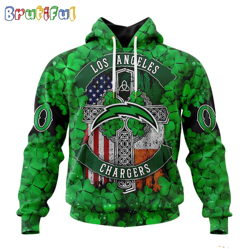 NFL Los Angeles Chargers Hoodie Special Design Hoodie St Patrick Day