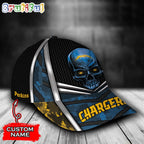 NFL Los Angeles Chargers Special Halloween Skull Custom Baseball Cap