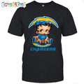 NFL Los Angeles Chargers T-Shirt Betty Boop Football Tshirt