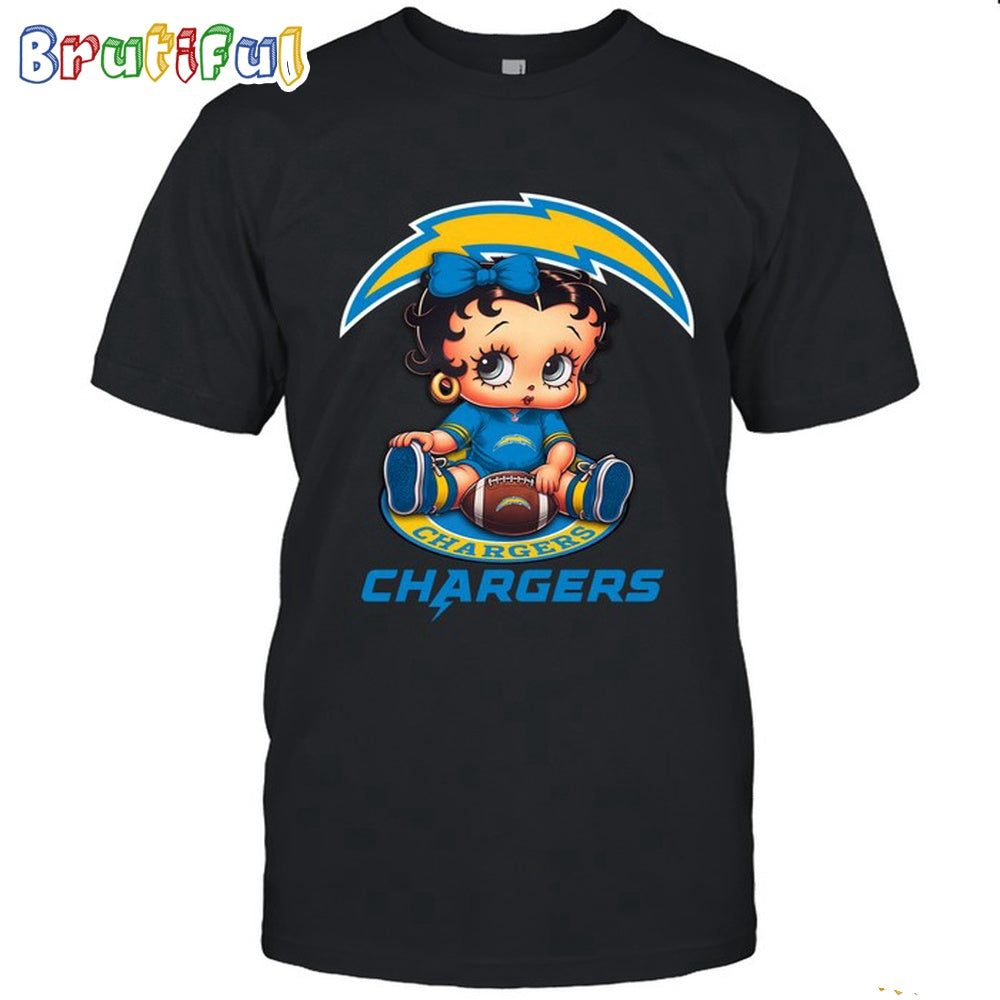 NFL Los Angeles Chargers T-Shirt Betty Boop Football Tshirt