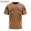 NFL Los Angeles Chargers T-Shirt Special Salute To Service For Veterans Day Full Printed T-Shirt