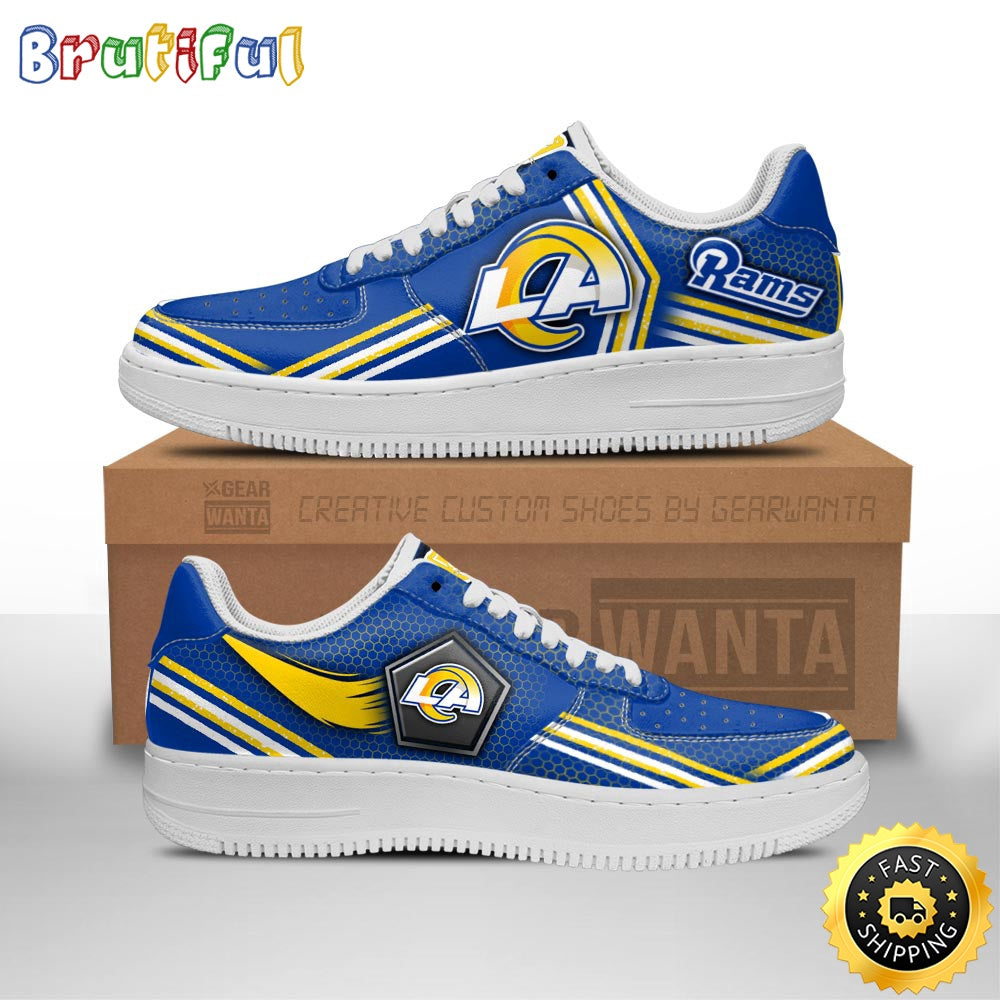 NFL Los Angeles Rams Air Force 1 Shoes Air Sneakers For Fans