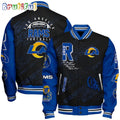 NFL Los Angeles Rams Baseball Jacket Print Logo Team Football Jacket