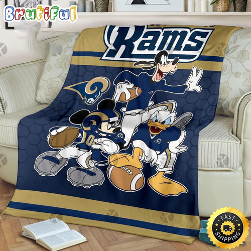 NFL Los Angeles Rams Blanket Mickey Mouse Blanket