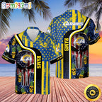 NFL Los Angeles Rams Hawaiian Shirts Skull Halloween Embrace Game Day Island Style