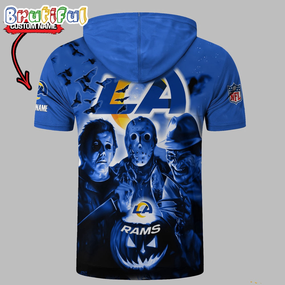 NFL Los Angeles Rams Horror Characters Essential Halloween Sleeveless Hoodie