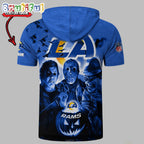 NFL Los Angeles Rams Horror Characters Essential Halloween Sleeveless Hoodie