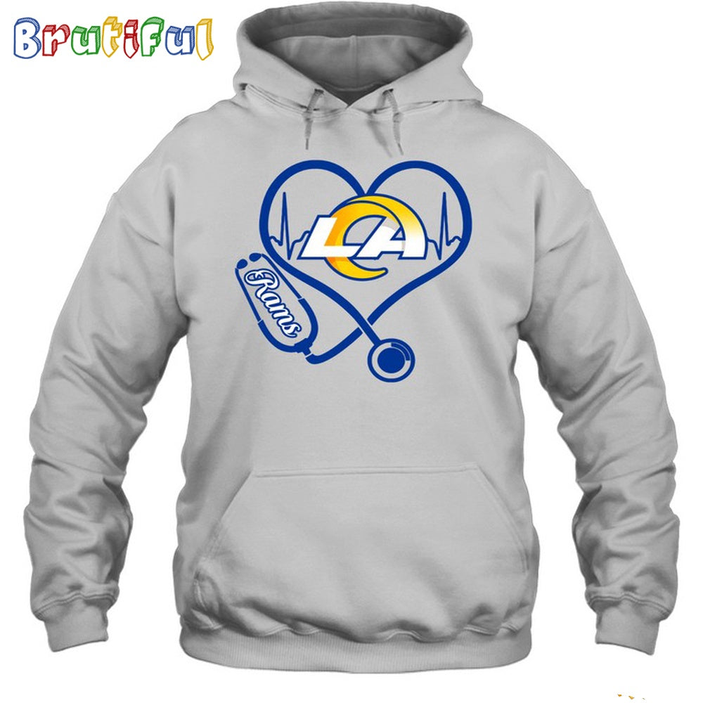 NFL Los Angeles Rams Nurse Love Hoodie Unisex Football T-Shirt Hoodie