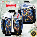 NFL Los Angeles Rams Puffer Jacket Mickey Minnie Jacket