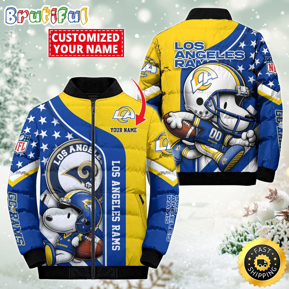 NFL Los Angeles Rams Puffer Jacket Snooby Customized Jacket