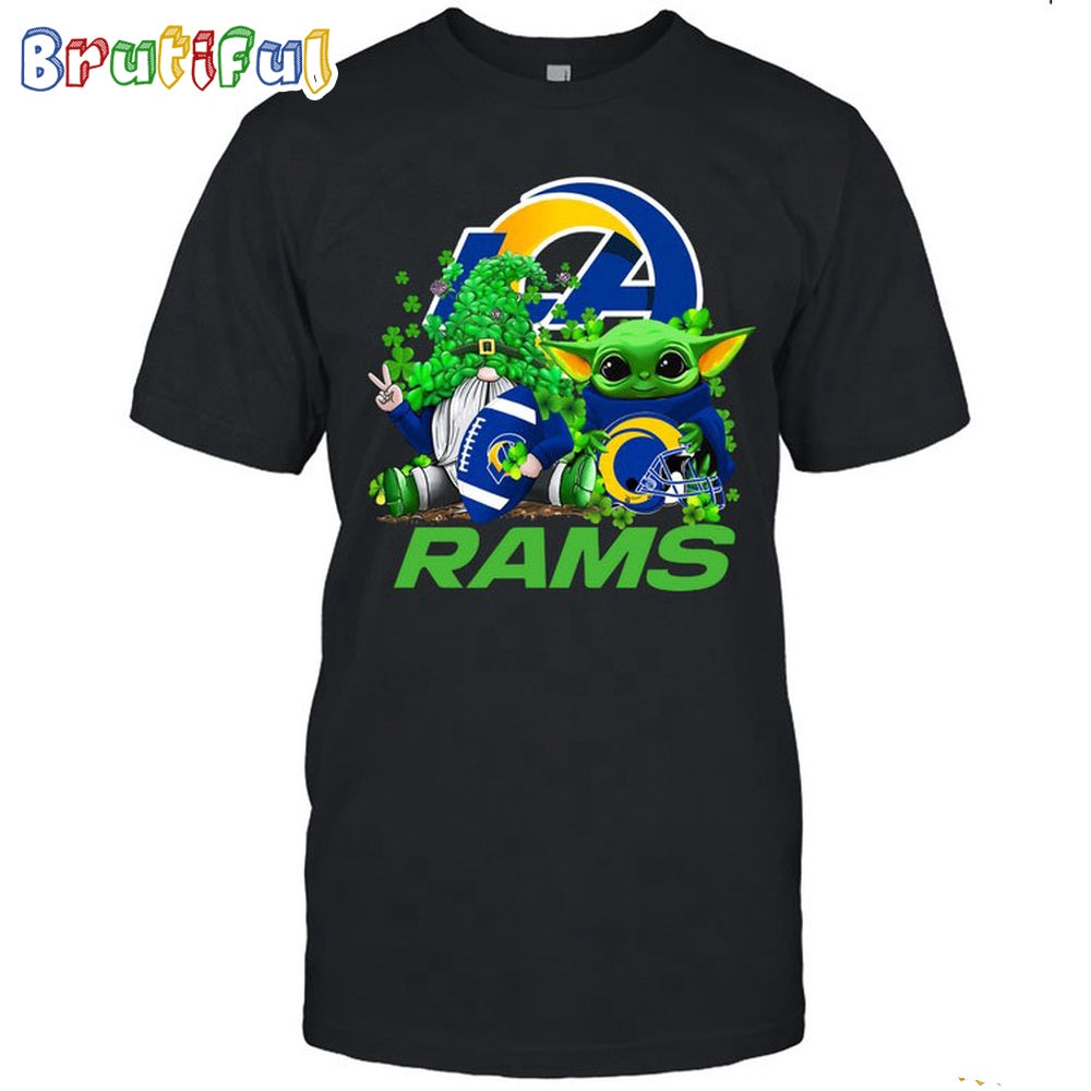 NFL Los Angeles Rams St Patrick’s Day T-Shirt Special Gomes Baby Yoda St Patricks Day Shirt